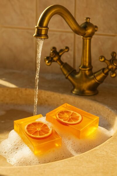 SOO SOAP TRANSPARAN PORTAKAL DİLİMLİ SABUN DİLİMİ