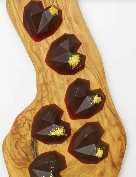 SOO SOAP KAHVE KOKULU GOLD DETAYLI KALP SABUN SETİ