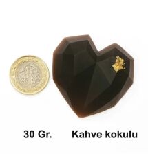 SOO SOAP KAHVE KOKULU GOLD DETAYLI KALP SABUN SETİ