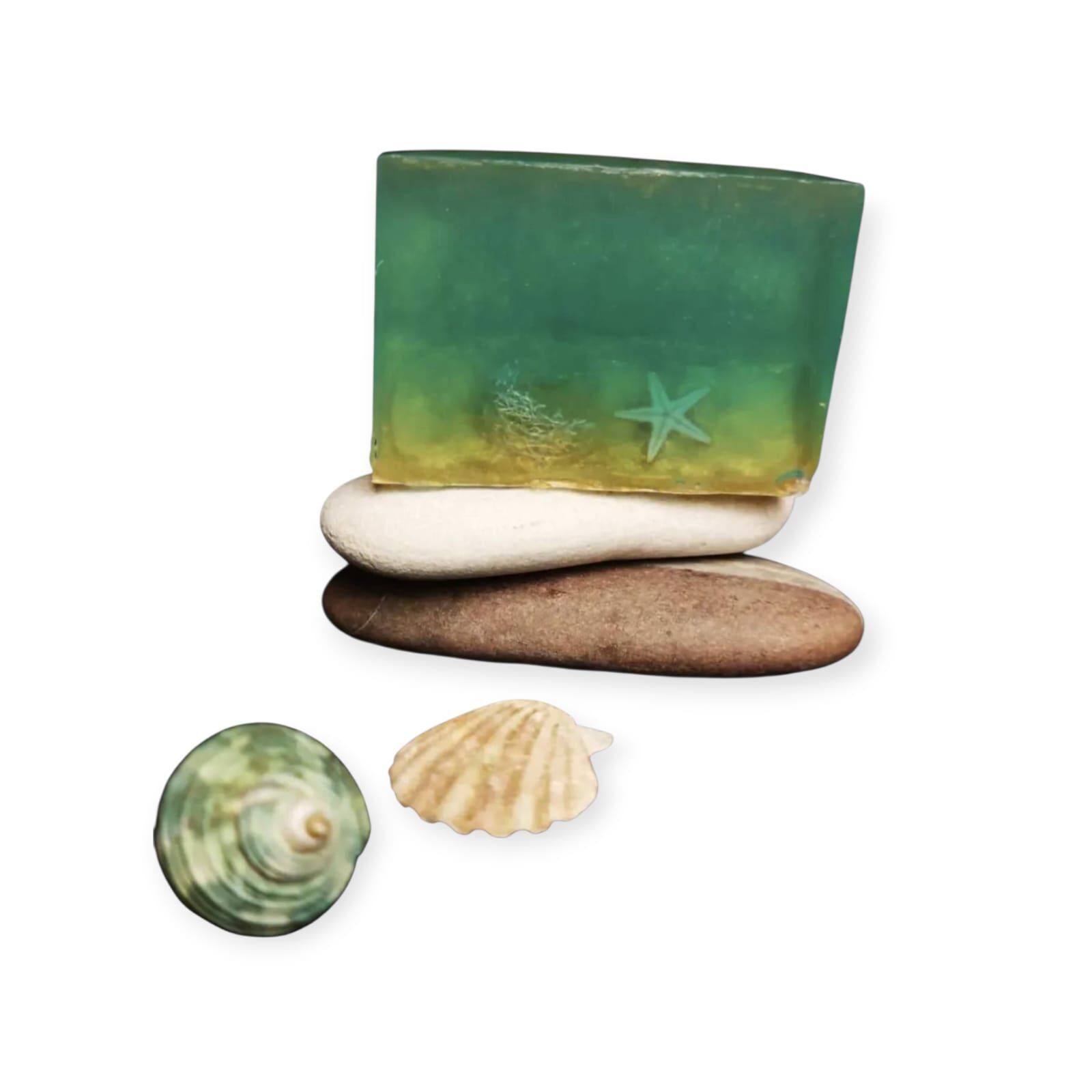 SOO SOAP TURKUAZ DENİZ TEMALI TRANSPARAN SABUN DİLİMİ