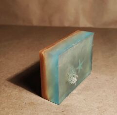 SOO SOAP TURKUAZ DENİZ TEMALI TRANSPARAN SABUN DİLİMİ