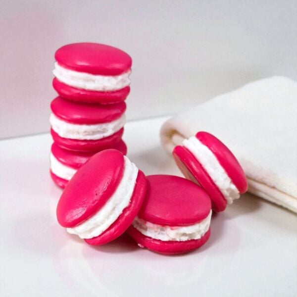 SOO SOAP MAKARON SABUN SETİ ÇİLEKLİ HEDİYELİK DEKORATİF