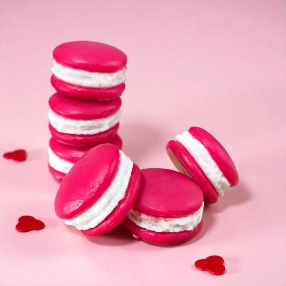 SOO SOAP MAKARON SABUN SETİ ÇİLEKLİ HEDİYELİK DEKORATİF