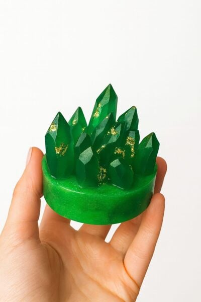 SOO SOAP KRİSTAL ZÜMRÜT SABUN HEDİYELİK DEKORATİF