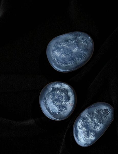 SOO SOAP LABRADORİT SİYAH GÜMÜŞ ÜÇLÜ SABUN SETİ HEDİYELİK DEKORATİF