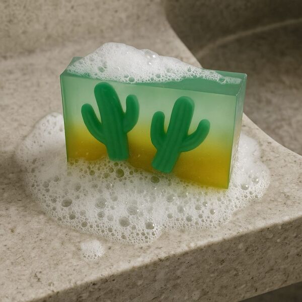 SOO SOAP KAKTÜS SABUN HEDİYELİK DEKORATİF EL YAPIMI