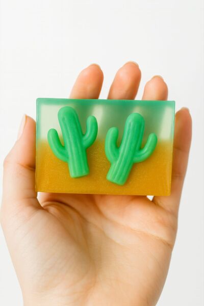 SOO SOAP KAKTÜS SABUN HEDİYELİK DEKORATİF EL YAPIMI