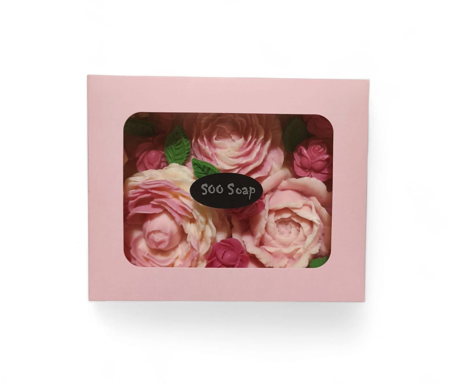 SOO SOAP GÜL KUTUSU PEMBE HEDİYELİK DEKORATİF