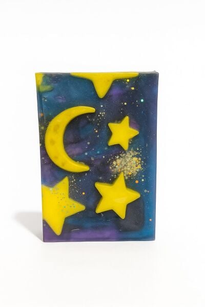 SOO SOAP GALAKSİ SABUN DİLİMİ EL YAPIMI HEDİYELİK DEKORATİF