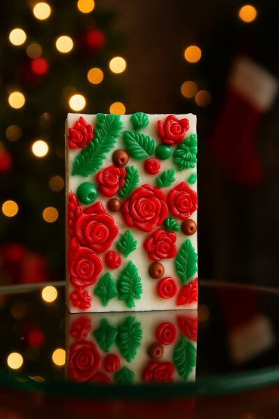 SOO SOAP Kış Bahçesi Sabun Dilimi Hediyelik Dekoratif El yapımı