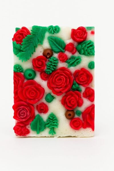 SOO SOAP Kış Bahçesi Sabun Dilimi Hediyelik Dekoratif El yapımı