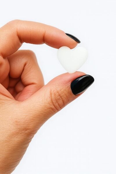 SOO SOAP MİNİ KALP SABUNLAR BEYAZ HİNDİSTAN CEVİZİ KOKULU EL YAPIMI HEDİYELİK DEKORATİF