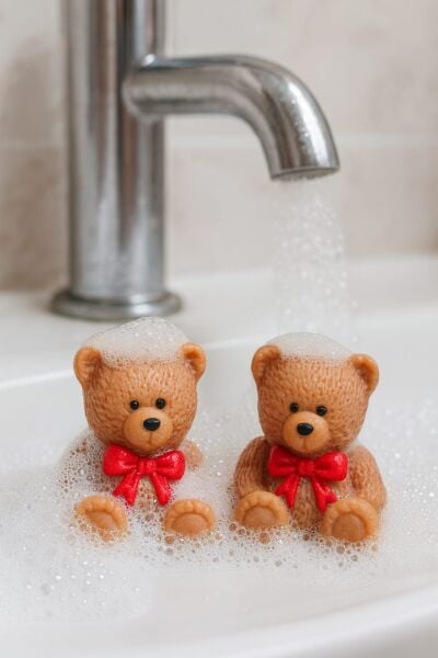 SOO SOAP AYICIK SABUN SETİ İKİLİ EL YAPIMI HEDİYELİK DEKORATİF SABUN