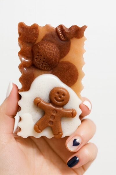 SOO SOAP GİNGERBREAD KURABİYE ADAM SABUN DİLİMİ EL YAPIMI HEDİYELİK DEKORATİF SABUN