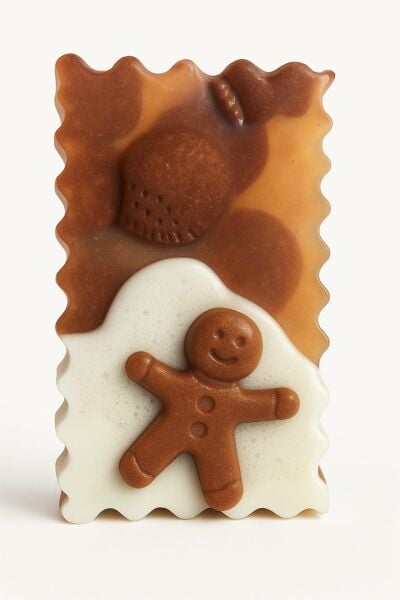 SOO SOAP GİNGERBREAD KURABİYE ADAM SABUN DİLİMİ EL YAPIMI HEDİYELİK DEKORATİF SABUN
