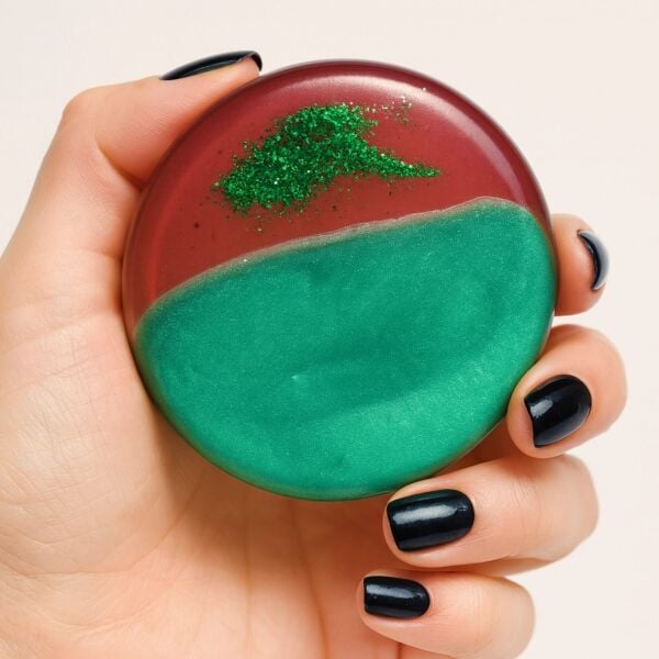 SOO SOAP KIRMIIZ YEŞİL YILBAŞI RENKLERİYLE SİMLİ SABUN EL YAPIMI HEDİYELİK DEKORATİF