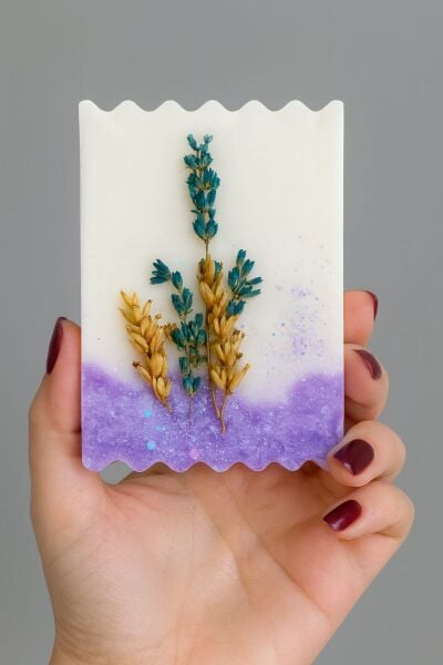 LAVANTA PERİSİ SABUN DİLİMİ EL YAPIMI HEDİYELİK DEKORATİF