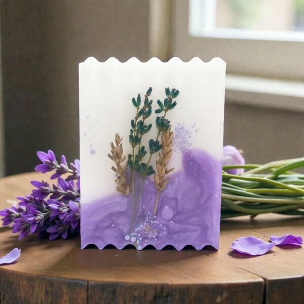 LAVANTA PERİSİ SABUN DİLİMİ EL YAPIMI HEDİYELİK DEKORATİF