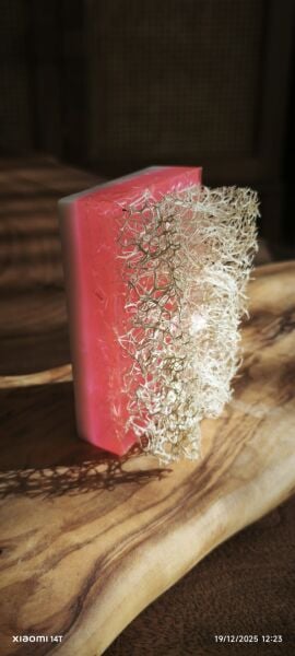 SOO SOAP GÜLLÜ KABAK LİFLİ SABUN DİLİMİ EL YAPIMI