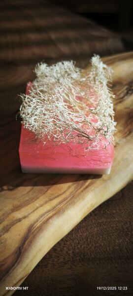 SOO SOAP GÜLLÜ KABAK LİFLİ SABUN DİLİMİ EL YAPIMI