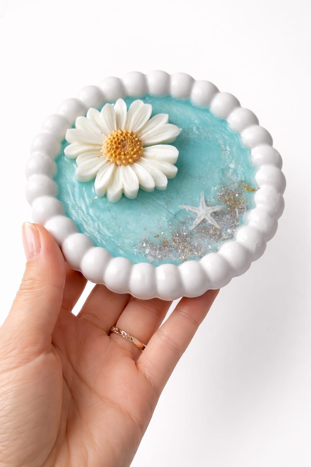 SOO SOAP KIYI ÇİÇEĞİ DEKORATİF SABUN TABAĞI EL YAPIMI HEDİYELİK DEKORATİF