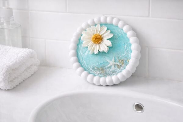 SOO SOAP KIYI ÇİÇEĞİ DEKORATİF SABUN TABAĞI EL YAPIMI HEDİYELİK DEKORATİF