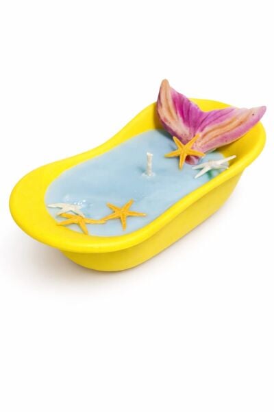 KÜVET MUM DENİZ TEMALI EL YAPIMI HEDİYELİK DEKORATİF