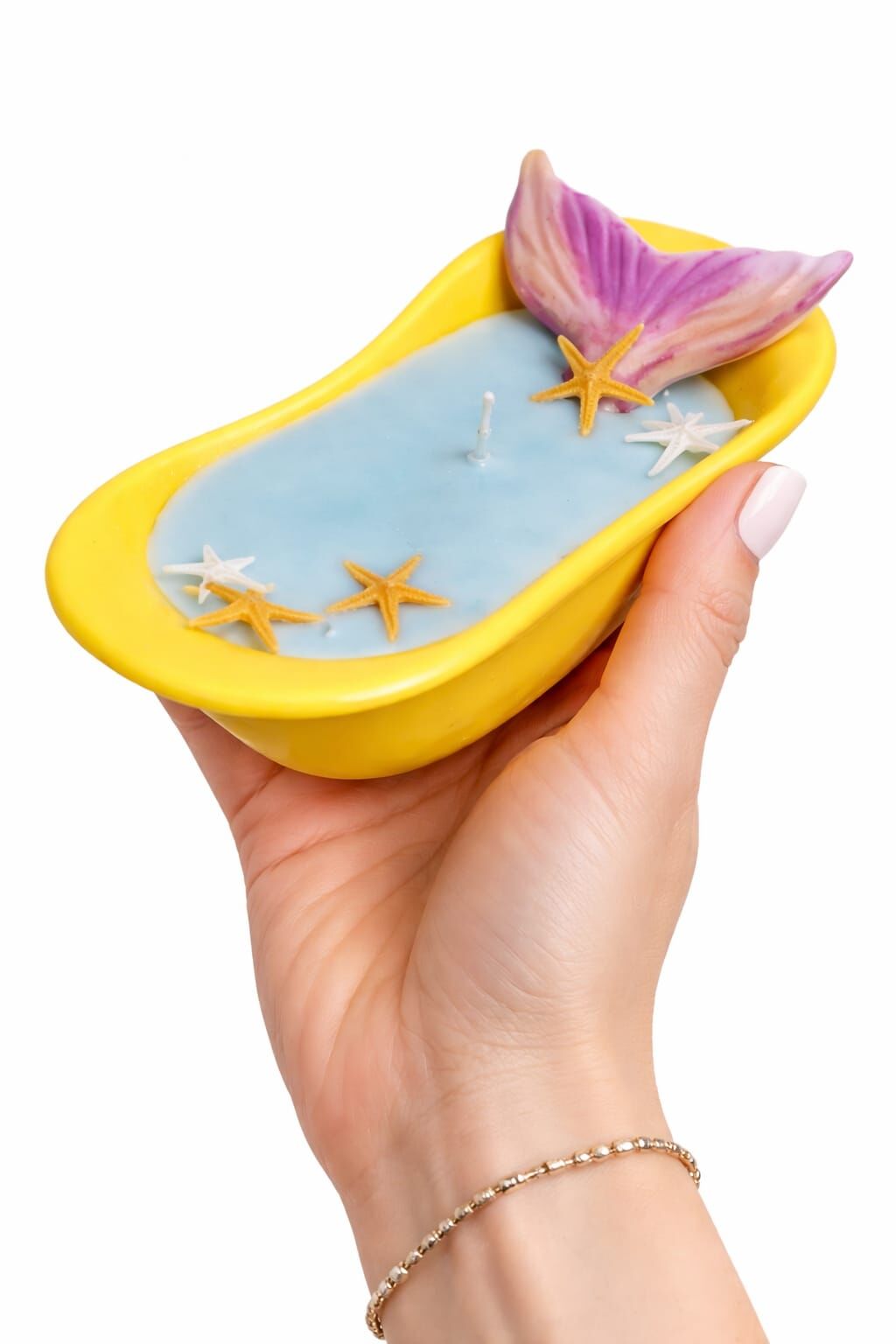 KÜVET MUM DENİZ TEMALI EL YAPIMI HEDİYELİK DEKORATİF