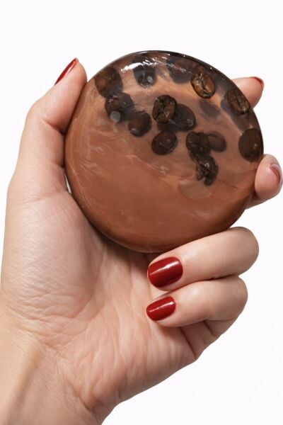 SOO SOAP KAHVE ÇEKİRDEKLİ ÖZEL TASARIM SABUN DİLİMİ HEDİYELİK DEKORATİF