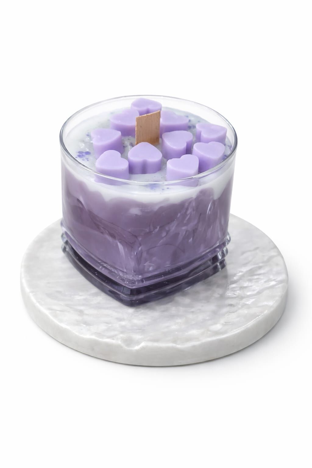 SOO SOAP KALP DETAYLI SOYA WAX HEDİYELİK DEKORATİF BARDAK MUM