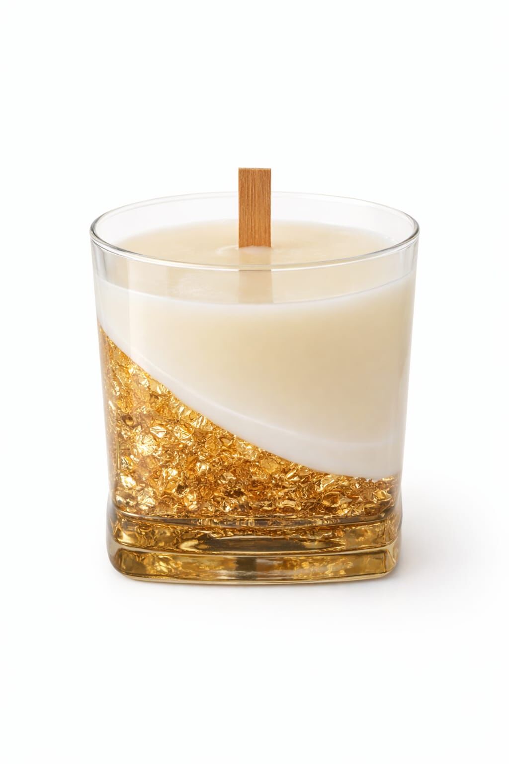 SOO GOLD DETAYLI BARDAK MUM HEDİYELİK DEKORATİF EL YAPIMI