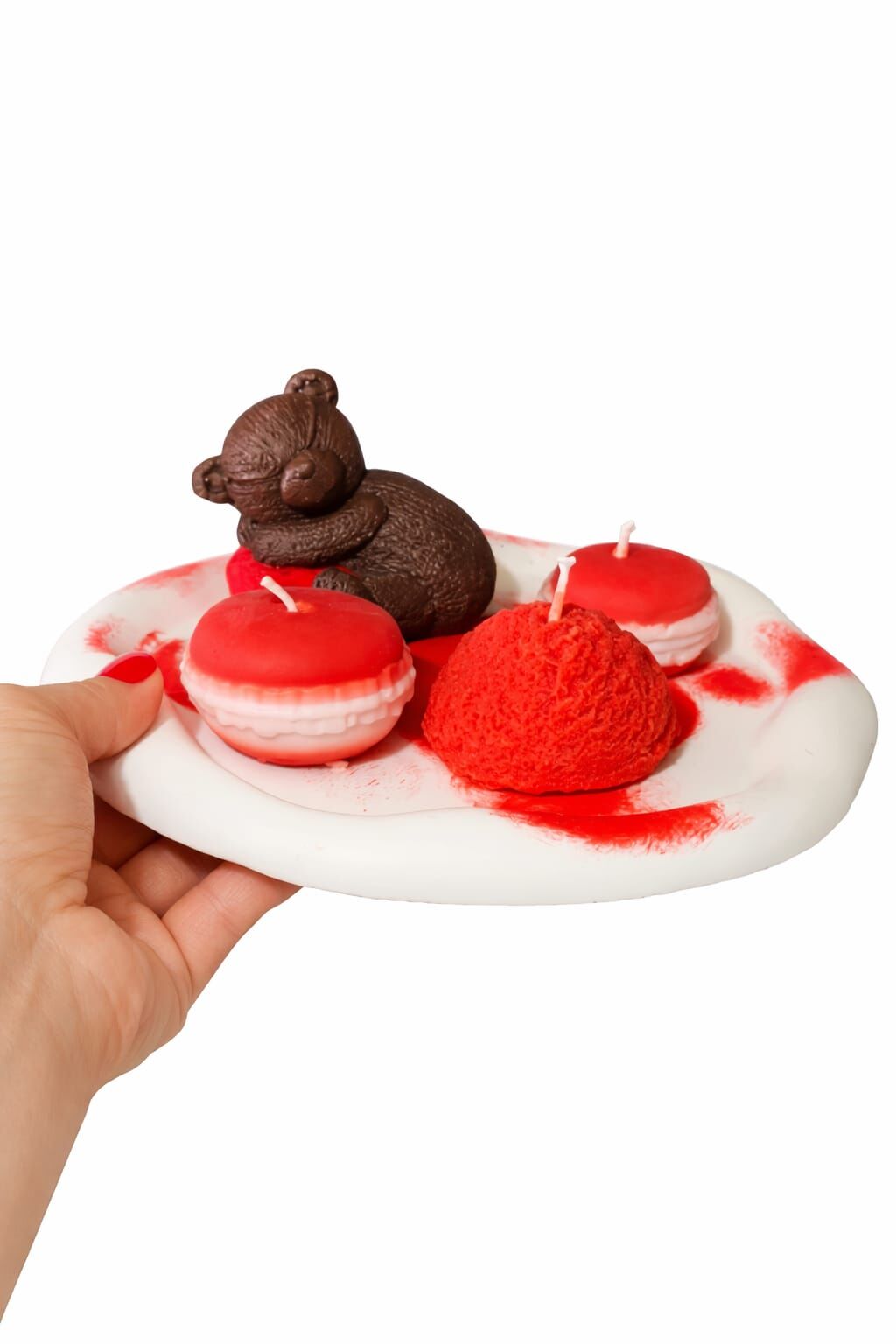 AYICIKLI TEPSİ VE MUM SETİ