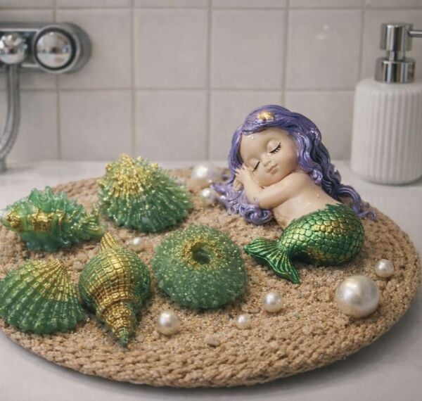 SOO SOAP DENİZ KIZI & DENİZ KABUĞU SETİ EL YAPIMI HEDİYELİK DEKORATİF