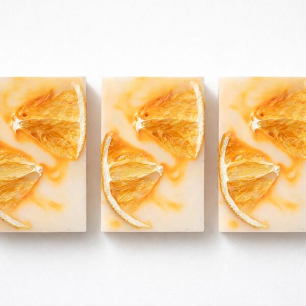 SOO SOAP PORTAKAL BAHÇESİ 3'LÜ DEKORATİF SABUN SETİ EL YAPIMI