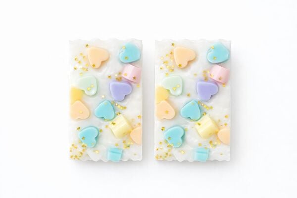 SOO SOAP PASTEL KALPLİ 2'Lİ SABUN SETİ SEVGİLİLER GÜNÜ EL YAPIMI HEDİYELİK