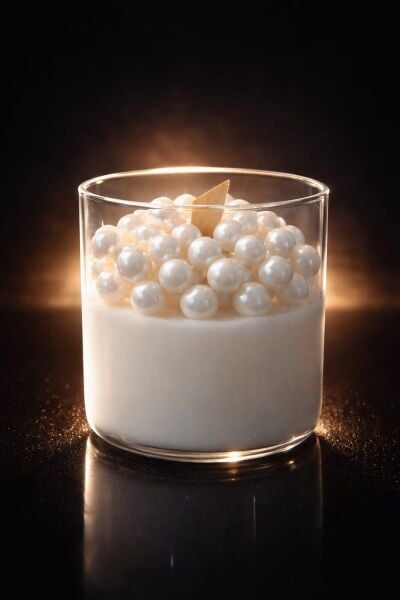 SOO İNCİLİ MUM PEARL GLOW CANDLE EL YAPIMI HEDİYELİK DEKORATİF