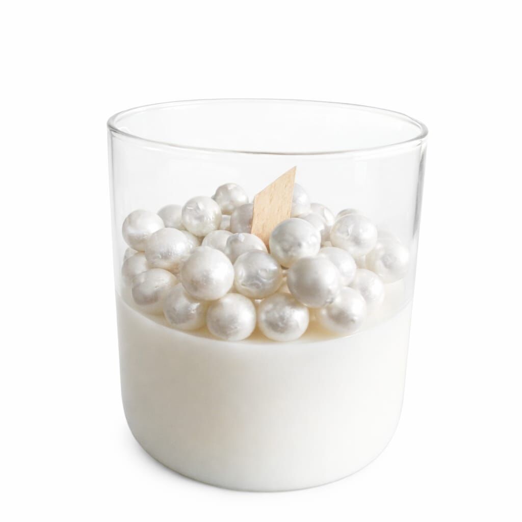SOO İNCİLİ MUM PEARL GLOW CANDLE EL YAPIMI HEDİYELİK DEKORATİF