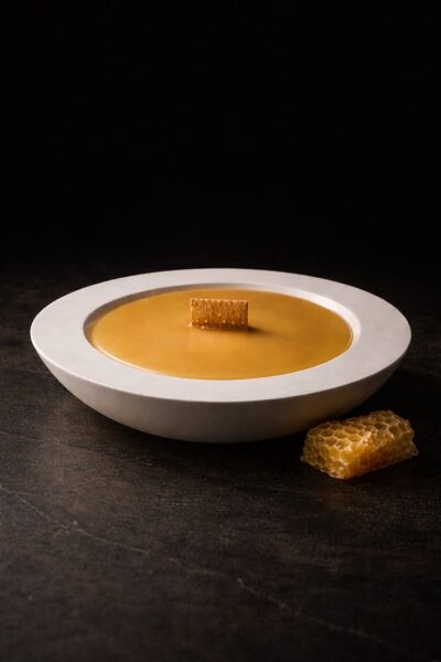 SOO BALMUMU MUM BEYAZ KASEDE AHŞAP FİTİLLİ EL YAPIMI DEKORATİF