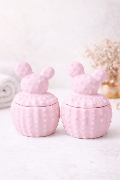 SOO KAKTÜS MUM  EL YAPIMI HEDİYELİK DEKORATİF