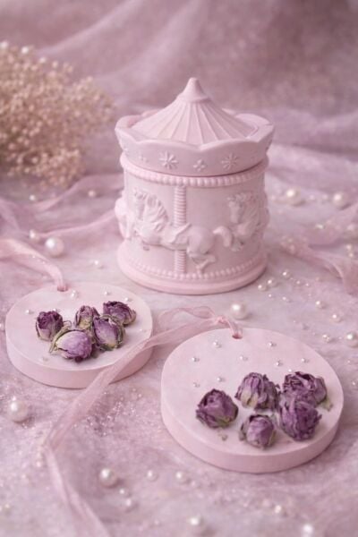 SOO SOFT ROMANCE MUM MUMLUK  KOKULU TAŞ EL YAPIMI HEDİYELİK