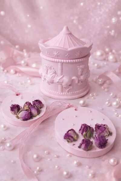 SOO SOFT ROMANCE MUM MUMLUK  KOKULU TAŞ EL YAPIMI HEDİYELİK