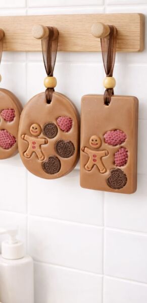 SOO SWEET COOKİE SABUN SETİ ASKILI ÜÇLÜ SET HEDİYELİK DEKORATİF EL YAPIMI