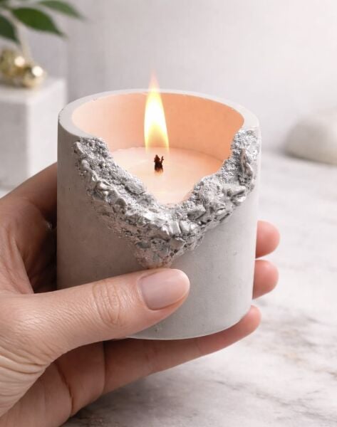 SOO KRİSTALYA MUM EL YAPIMI HEDİYELİK DEKORATİF