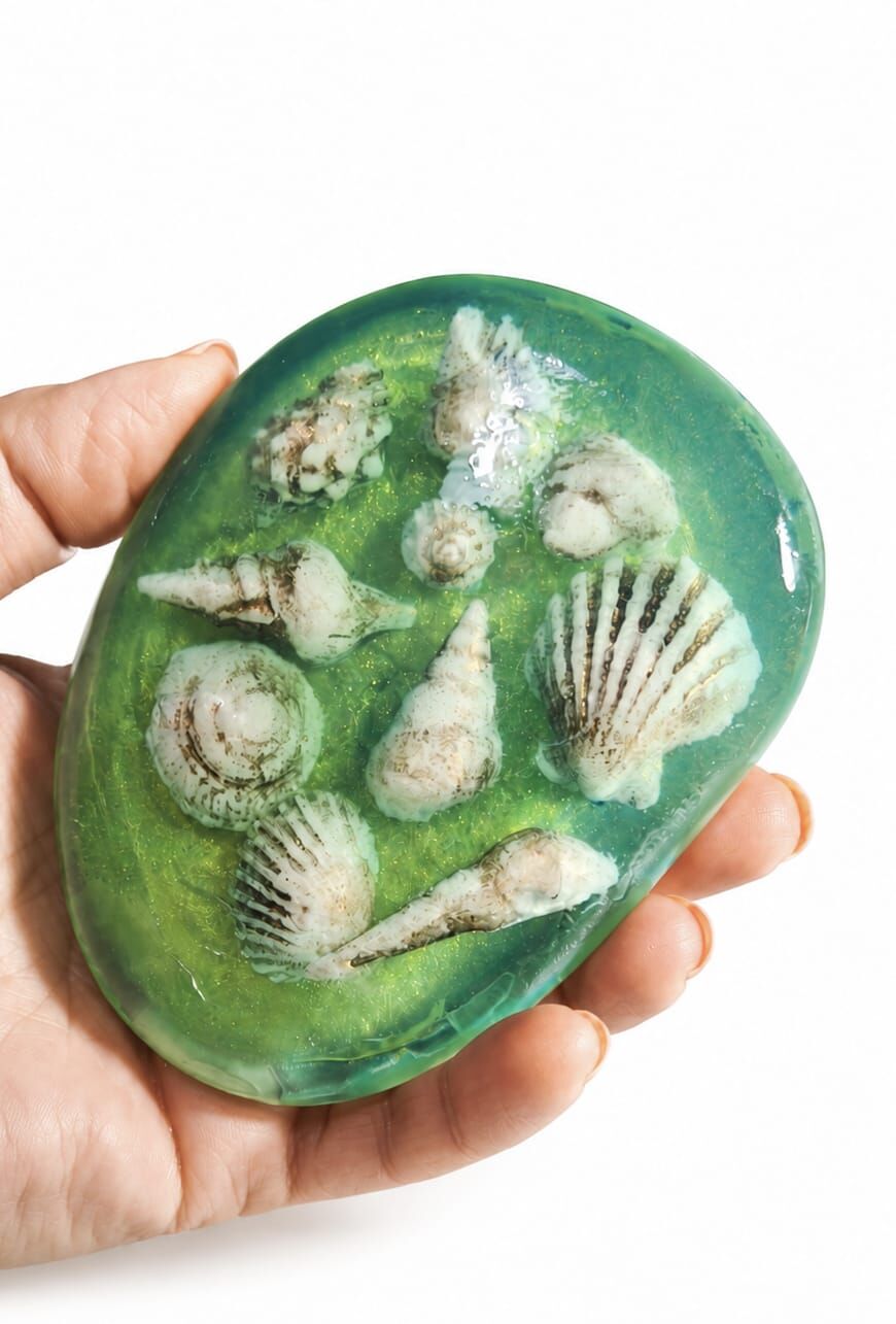 SOO SOAP DENİZ KABUKLU SABUN EL YAPIMI HEDİYELİK DEKORATİF